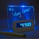 Fluorescent Message Board Digital LED Alarm Clock Calendar Night Light Modem Alarm Backlight Desk Clock With USB Cable