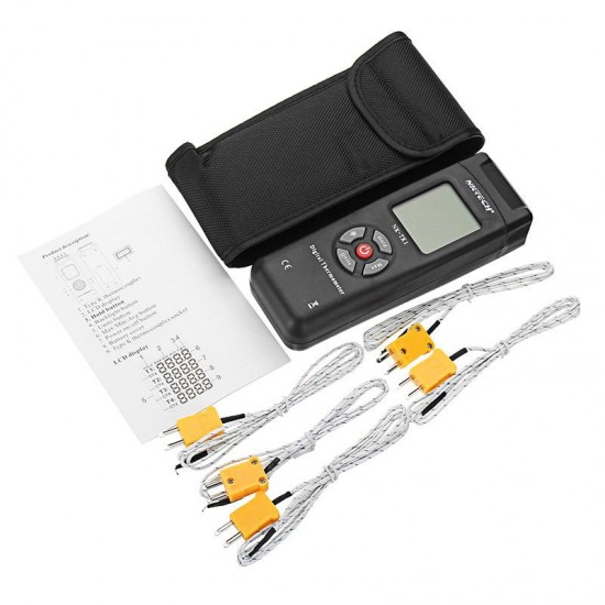 NK-TK1 4 Channel Digital Thermometer Temperature Meter Handheld Thermometer K Type Thermocouple Sensor for Industury Instrument NK-TK1 4 Channel Digital Thermometer Temperature Meter Handheld Thermometer K Type Thermocouple Sensor for Industury Instrument