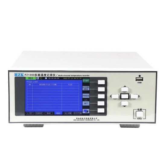 PZ1008P 5 Inch Multi-channel Temperature Recorder 8-Channel Temperature Tester Built-in 8G Memory 3 Display Mode History Query Beeper Alarm PZ1008P 5 Inch Multi-channel Temperature Recorder 8-Channel Temperature Tester Built-in 8G Memory 3 Display Mode History Query Beeper Alarm