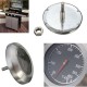 Stainless Steel Thermometer Barbecue BBQ Smoker Grill Temperature Gauge 60-430°