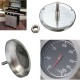 Stainless Steel Thermometer Barbecue BBQ Smoker Grill Temperature Gauge 60-430° Stainless Steel Thermometer Barbecue BBQ Smoker Grill Temperature Gauge 60-430°