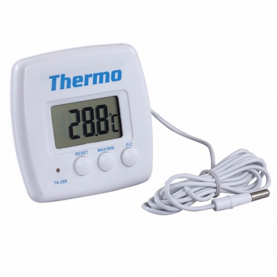 TA268A Digital Refrigerator Aquarium Kitchen Thermometer Electronic Temperature Meter with Sensor Probe