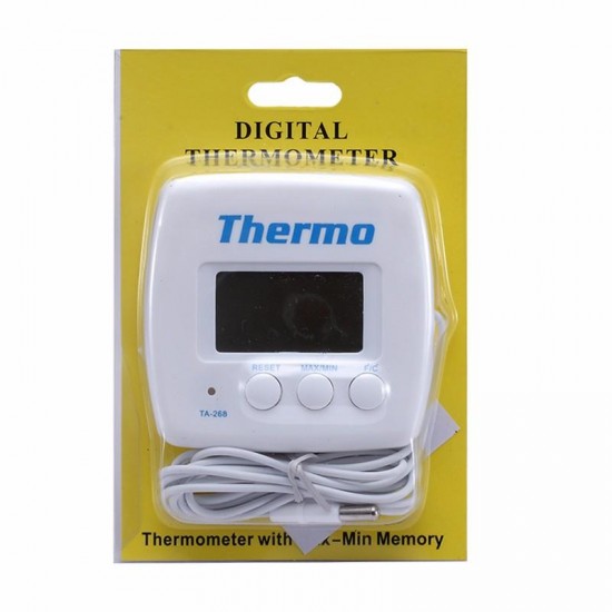 TA268A Digital Refrigerator Aquarium Kitchen Thermometer Electronic Temperature Meter with Sensor Probe TA268A Digital Refrigerator Aquarium Kitchen Thermometer Electronic Temperature Meter with Sensor Probe