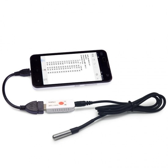TEMPER2 USB Thermometer -40~+125 °Waterproof Probe Temperature Data Logger Recorder