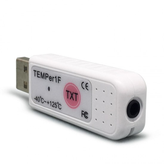 TEMPer1F_H1 USB Thermometer Hygrometer Waterproof Pluggable Plug -40~+123.8 Temperature And Humidity Measurement Instrument