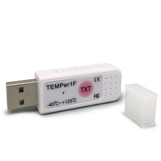 TEMPer1F_H1 USB Thermometer Hygrometer Waterproof Pluggable Plug -40~+123.8 Temperature And Humidity Measurement Instrument