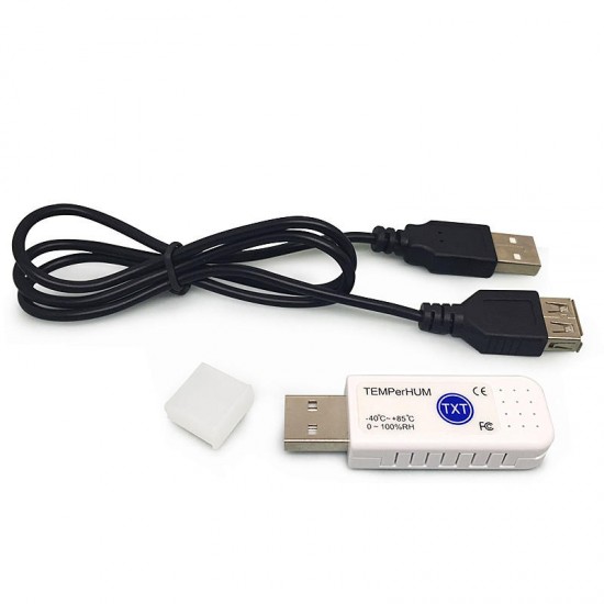 TEMPerHUM USB Thermometer Hygrometer -40~+85°Hid Remote Temperature Humidity Recorder PC Sensor USB Port Adapter TEMPerHUM USB Thermometer Hygrometer -40~+85°Hid Remote Temperature Humidity Recorder PC Sensor USB Port Adapter