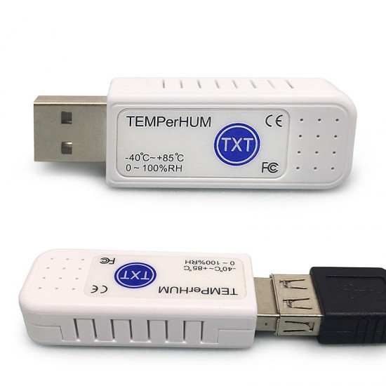 TEMPerHUM USB Thermometer Hygrometer -40~+85°Hid Remote Temperature Humidity Recorder PC Sensor USB Port Adapter TEMPerHUM USB Thermometer Hygrometer -40~+85°Hid Remote Temperature Humidity Recorder PC Sensor USB Port Adapter