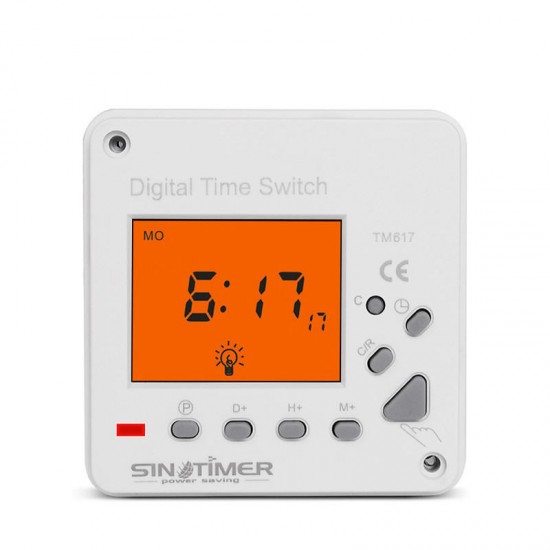 TM617-2 Large LCD Display Screen Back-light Timer 7 Days Weekly Digital Electronic Timer Lighting Switch Timer
