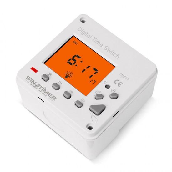 TM617-2 Large LCD Display Screen Back-light Timer 7 Days Weekly Digital Electronic Timer Lighting Switch Timer