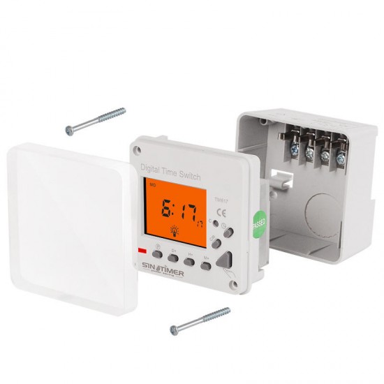 TM617-2 Large LCD Display Screen Back-light Timer 7 Days Weekly Digital Electronic Timer Lighting Switch Timer