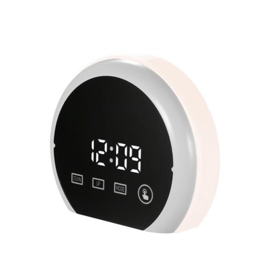 TS - S22 Digital Thermometer Hygrometer LED Display With Mirror Clock Alarm Function