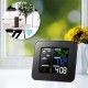 TS-75 LCD Digital In/Outdoor Temperature Humidity Barometer Wireless Weather Station Color Snooze Alarm Clock Weather Forecast Meter