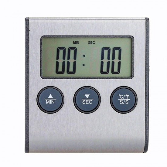TS-BN50 Digital Thermometer 0-300°Thermometer With Timer And Stainless Steel Probe