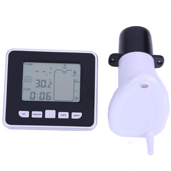 TS-FT002 0.5m to 15m Wireless Ultrasonic Tank Liquid Level Meter Temperature Tester with Water Tank Transmitter