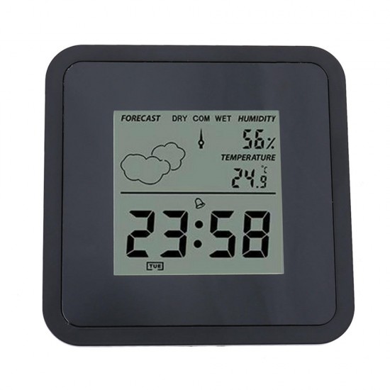 TS-S66 Digital Thermometer Hygrometer 0?-60?Electronic Thermometer With Calendar And Alarm Clock Function
