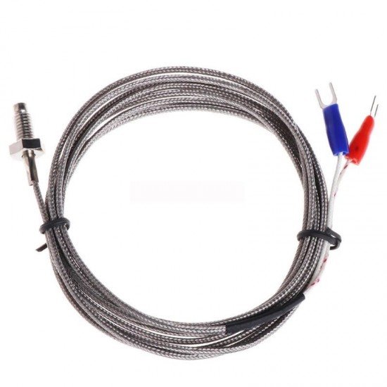 Thread M6 Screw Probe Temperature Sensor Thermocouple K Type Cable 2M 0-600 Degree Thread M6 Screw Probe Temperature Sensor Thermocouple K Type Cable 2M 0-600 Degree
