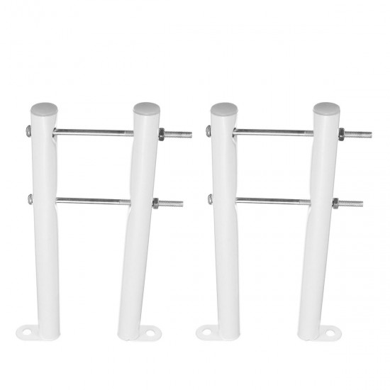 Universal Column Radiator Brackets White Steel Feet Leg Support 15CM From The Ground