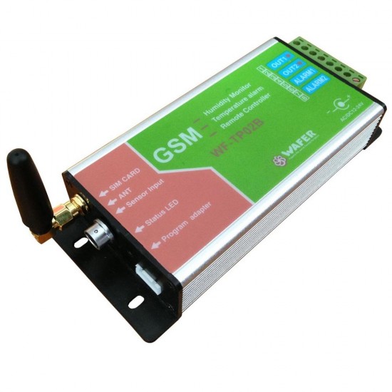 WF-TP02B GSM SMS Remote Controller GSM Temperature Alarm Monitoring with 3 Meter Length Waferproof Sensor