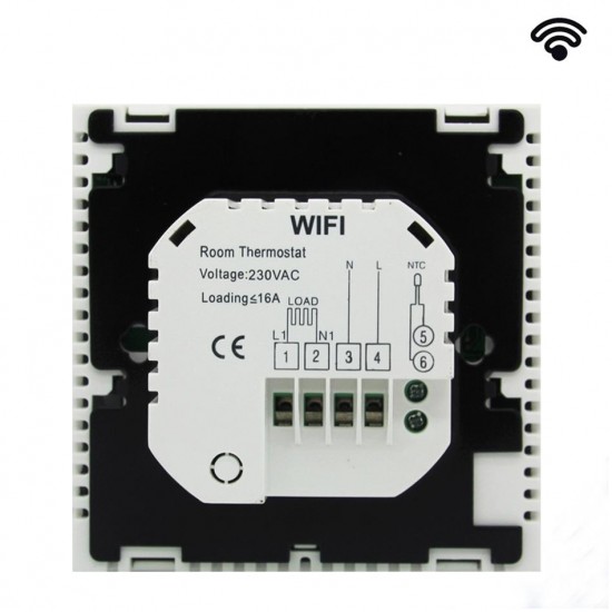 Wifi Thermostat for Electric Heating Controlled for IOS and Android Smart Phone Programmable WIFI Thermometer