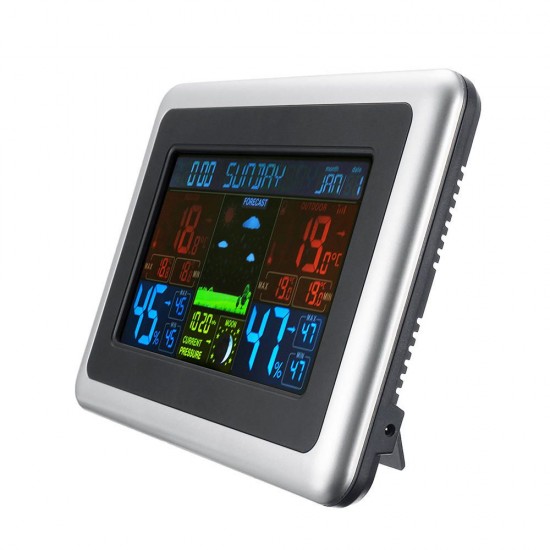 Wireless LCD Display Digital Thermometer Hygrometer Color Screen Weather Station Temperature Measurement Tool Wireless LCD Display Digital Thermometer Hygrometer Color Screen Weather Station Temperature Measurement Tool