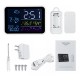 Wireless Weather Station + Receiver Clock Digital Temperature Humidity Meter