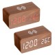 Wooden Digital Electronic Clock Alarm Clock With Wireless Charging Function Wooden Digital Electronic Clock Alarm Clock With Wireless Charging Function