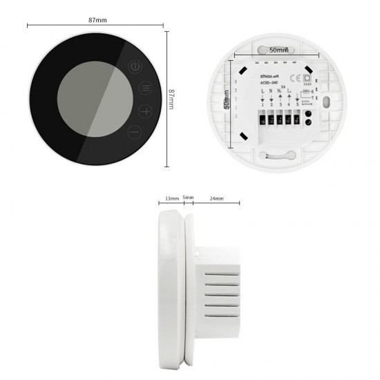 X7HGC Programmable Intelligent Gas Boiler Thermostat WIFI LCD Touch Screen Temperature Control Regulator Gas Boiler Work X7HGC Programmable Intelligent Gas Boiler Thermostat WIFI LCD Touch Screen Temperature Control Regulator Gas Boiler Work