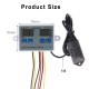 XK-W1099 Intelligent Digital Display Temperature and Humidity Controller Adjustable Microcomputer Control Switch Control High Precision Temperature and Humidity Meter