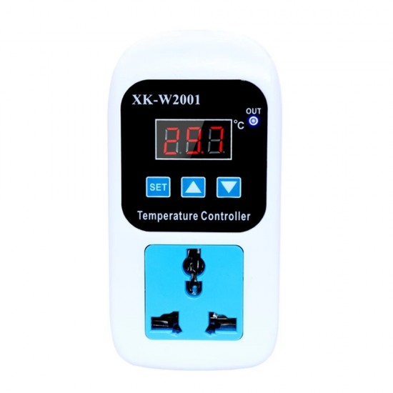 XK-W2001 LED Thermometer Temperature Controller Digital Thermostat Switch With Probe for Reptiles Brewing Seedling Aquarium pet breeding Incubation