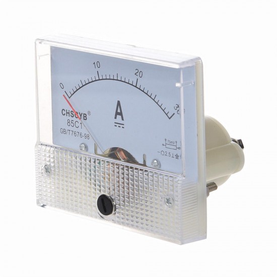 10Pcs TS-0421 85C1-DC30A DC Current Meter Panel Portable 0-30A Ammeter Durable Analog Amperemeter Panel Voltmeter