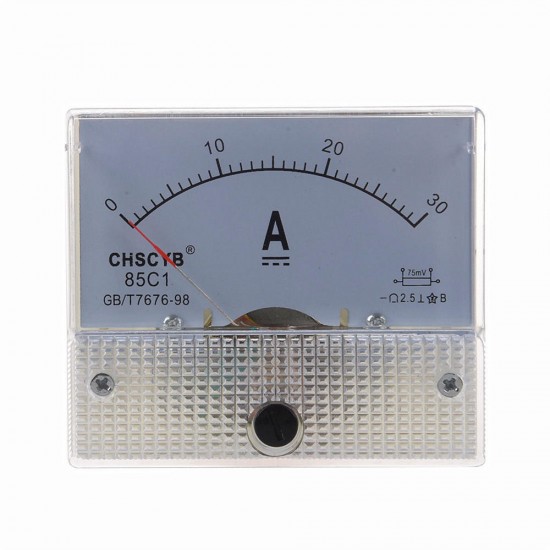 10Pcs TS-0421 85C1-DC30A DC Current Meter Panel Portable 0-30A Ammeter Durable Analog Amperemeter Panel Voltmeter 10Pcs TS-0421 85C1-DC30A DC Current Meter Panel Portable 0-30A Ammeter Durable Analog Amperemeter Panel Voltmeter