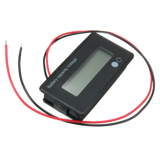 12V 8-70V LCD Acid Lead Lithium Battery Capacity Indicator Digital Voltmeter