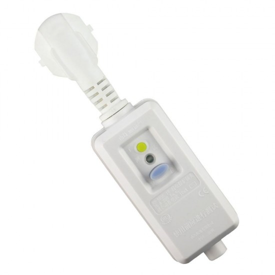 16A 220V 240V EU Plug GFCI Leakage Protection Safety RCD Socket Adaptor Home Circuit Breaker Cutout Power Trip Switch 16A 220V 240V EU Plug GFCI Leakage Protection Safety RCD Socket Adaptor Home Circuit Breaker Cutout Power Trip Switch