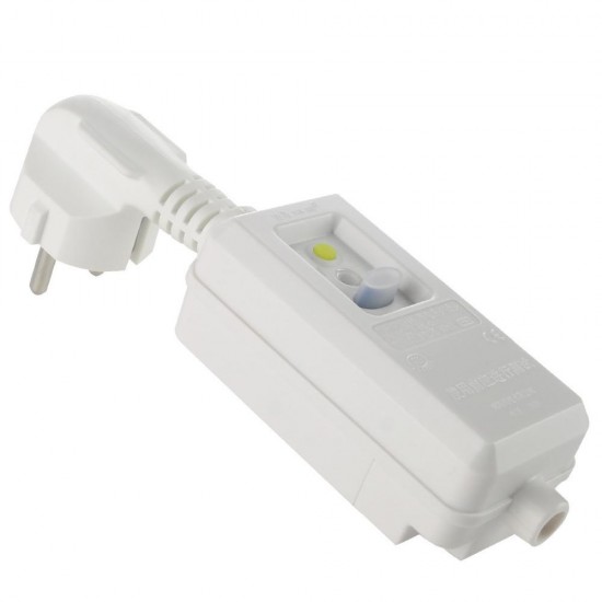 16A 220V 240V EU Plug GFCI Leakage Protection Safety RCD Socket Adaptor Home Circuit Breaker Cutout Power Trip Switch 16A 220V 240V EU Plug GFCI Leakage Protection Safety RCD Socket Adaptor Home Circuit Breaker Cutout Power Trip Switch
