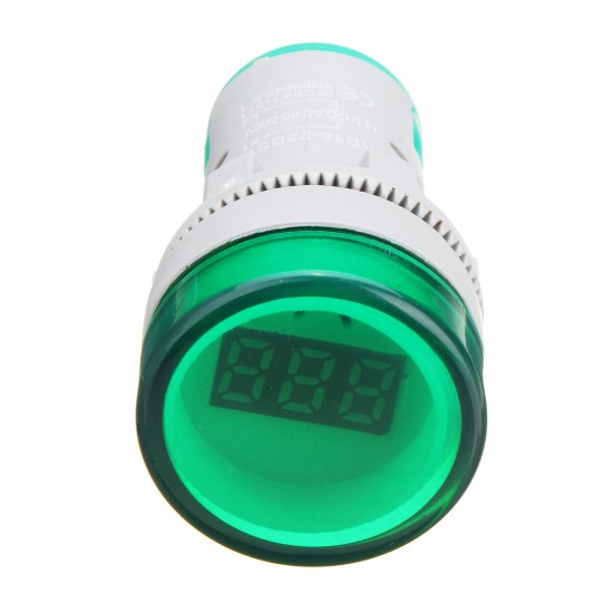 22mm AC60-500V LED Digital Display Voltmeter Voltage Meter Indicator Light