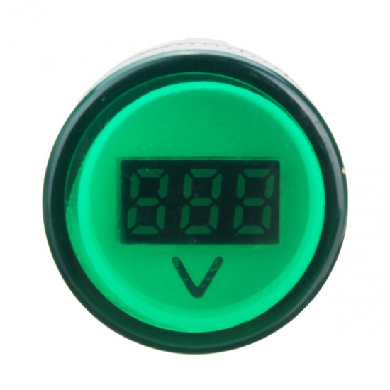 22mm AC60-500V LED Digital Display Voltmeter Voltage Meter Indicator Light