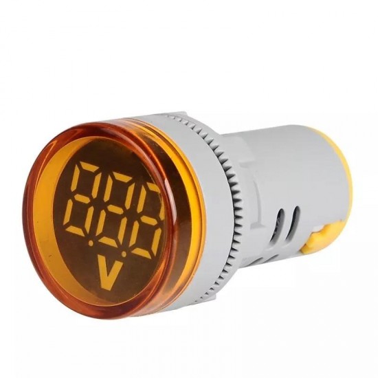 3Pcs AC20-500V LED Large Display Voltage Meter Digital Gauge Volt Indicator Signal Lamp Voltmeter Lights Tester-Yellow 3Pcs AC20-500V LED Large Display Voltage Meter Digital Gauge Volt Indicator Signal Lamp Voltmeter Lights Tester-Yellow