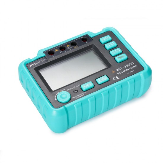 60D LCD Max 1999 Display Digital Insulation Resistance Tester with Alarm Function