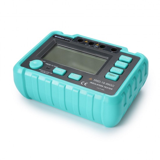 60D LCD Max 1999 Display Digital Insulation Resistance Tester with Alarm Function 60D LCD Max 1999 Display Digital Insulation Resistance Tester with Alarm Function