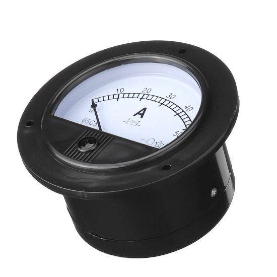 62C2 Round Analog Amp Panel Meter Current Ammeter DC 0-50A With Shunt 62C2 Round Analog Amp Panel Meter Current Ammeter DC 0-50A With Shunt