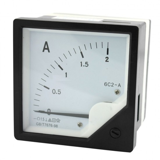 6C2-A 10A/50A/100A/200A Square Panel Pointer AC Ammeter Analog Meter Ammeter 6C2-A 10A/50A/100A/200A Square Panel Pointer AC Ammeter Analog Meter Ammeter