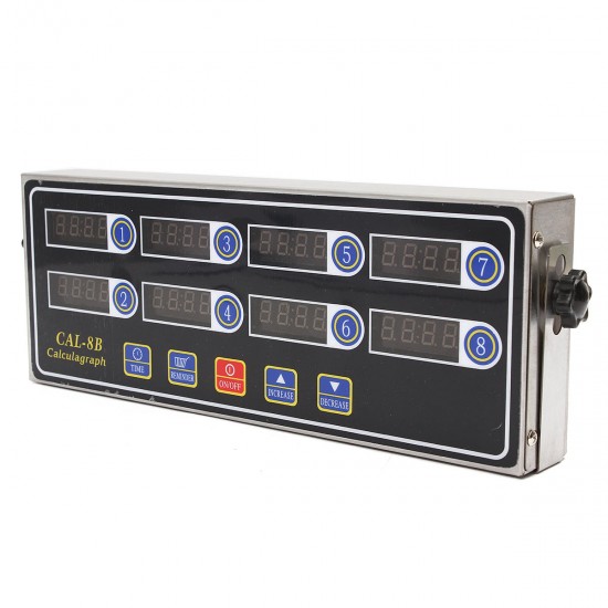 8 Channel Digital Timer CAL-8B Burger Basket Shaking Timing Timer 8 Channel Digital Timer CAL-8B Burger Basket Shaking Timing Timer