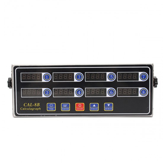 8 Channel Digital Timer CAL-8B Burger Basket Shaking Timing Timer