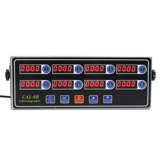 8 Channel Digital Timer CAL-8B Burger Basket Shaking Timing Timer 8 Channel Digital Timer CAL-8B Burger Basket Shaking Timing Timer