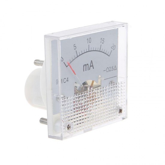 91C4 Class 2.5 Accuracy DC 50mA 100mA 500mA 0-5A 10A Ampere Analog Panel Meter Ammeter