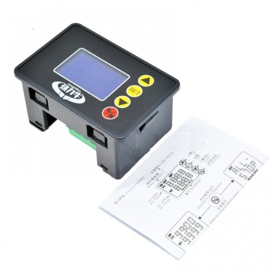 AC 110-220V Delayed On / Off Infinite Cycle Timing Timer Relay Module LCD Digital Display