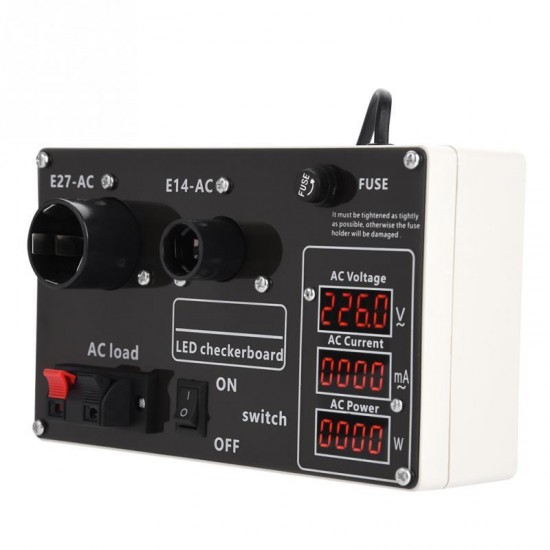 AC200-240V LED Light Lamp Current Voltage Power Tester Checkerboard E14 E27 Socket Meter AC200-240V LED Light Lamp Current Voltage Power Tester Checkerboard E14 E27 Socket Meter