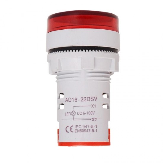 AC60-500V LED Large Display Voltage Meter Digital Gauge Volt Indicator Signal Lamp Voltmeter Lights Tester