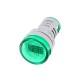 AD16-22DSV 22mm Mini Digital Display AC Frequency HZ Meter Head 60-500V Universal Indicator Lamp Aperture